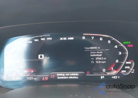 2021 BMW X6 M from USA, damaged, VIN 5YMCY0C02M9E75436